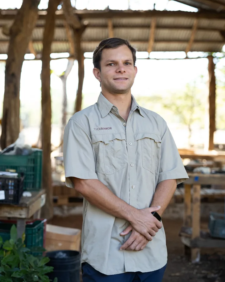 Javier, of the nursery team at Tierramor