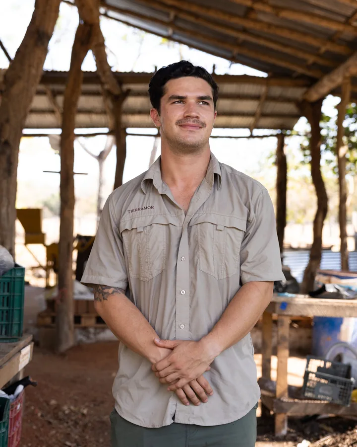 Tomás, of the nursery team at Tierramor